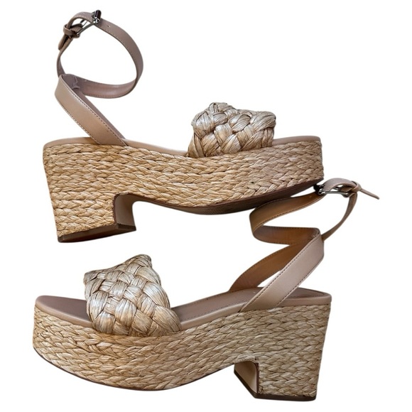 Marc Fisher Women's Braided Espadrille Platform Summer Sandals EUC, size 9.5 - Picture 1 of 9